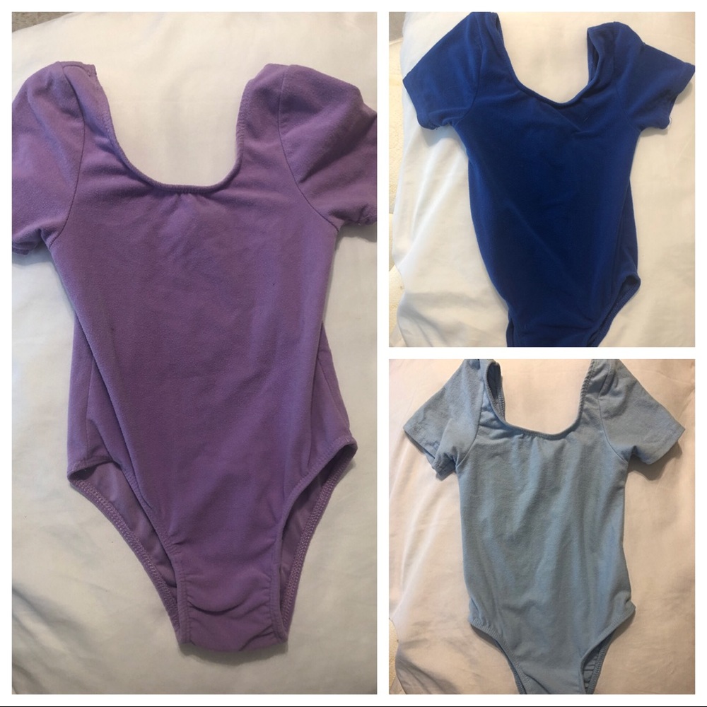 3T Leotards. Purple blue and navy!